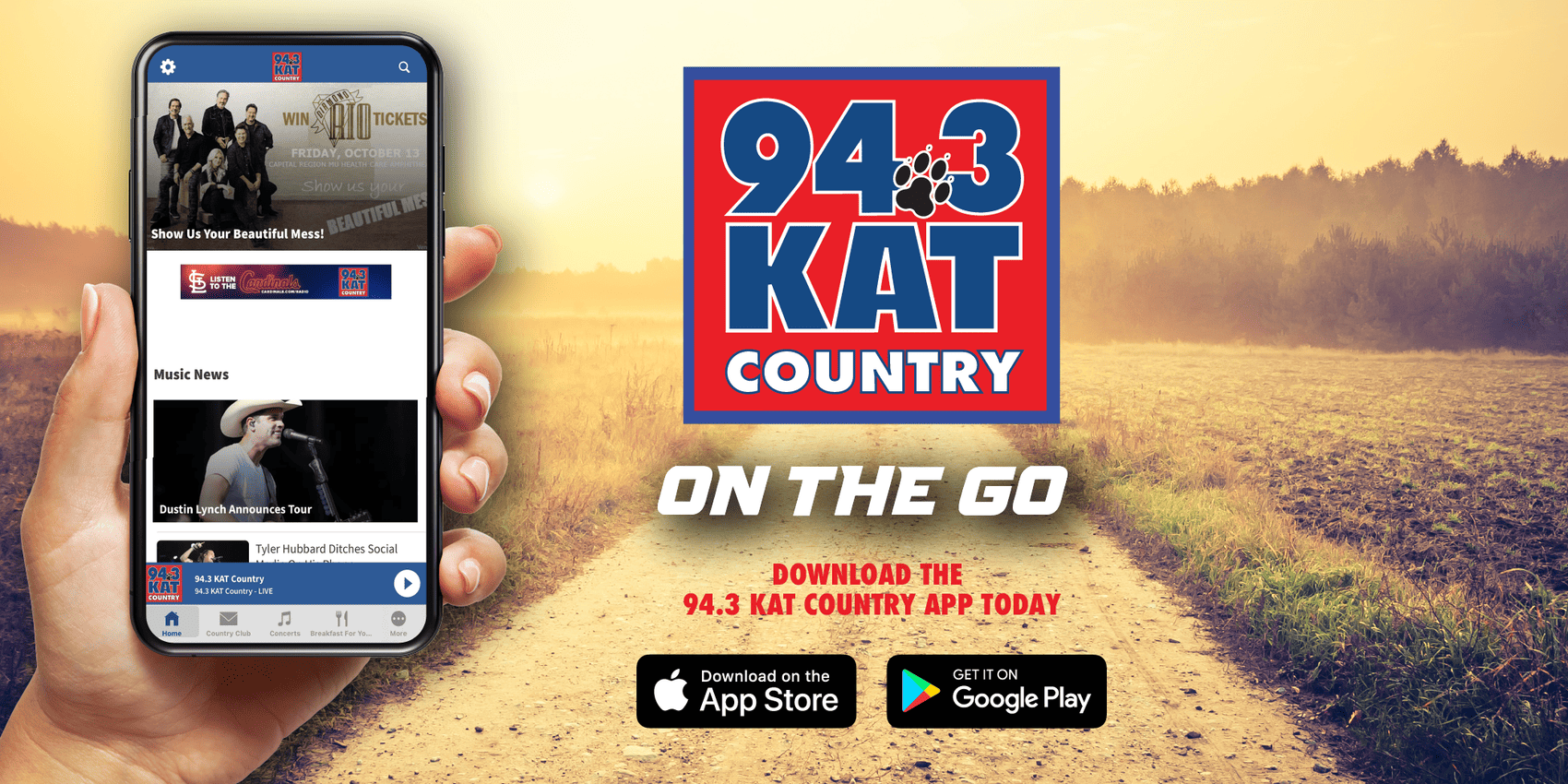 94.3 KAT Country App